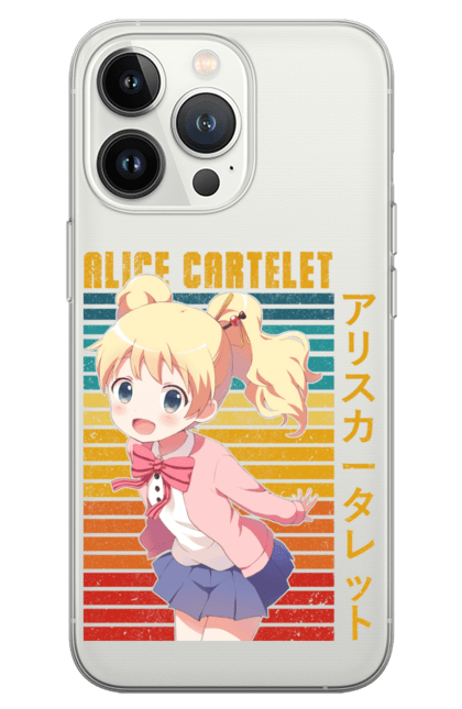 Phone case with prints Kiniro Mosaic Alice Cartelet. Alice, alice cartelet, anime, gold mosaic, kiniro mosaic, kinmoza, manga. 2070702