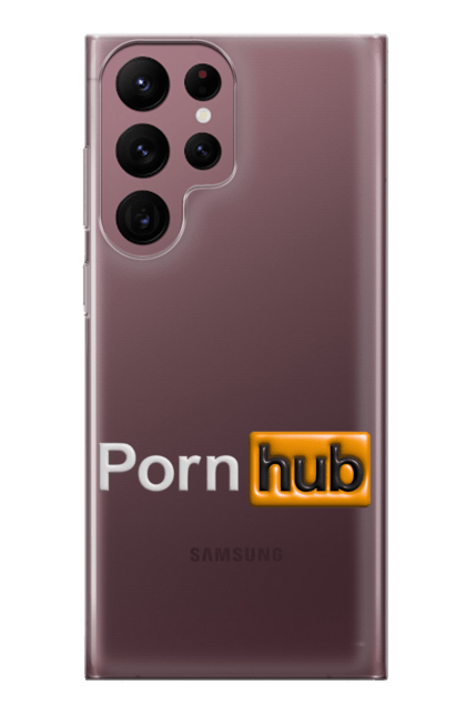 Чохол для телефону з принтом "Порно Хаб". Гумор, логотип порнохаб, молодіжна, порно хаб, порнхаб. CustomPrint.market