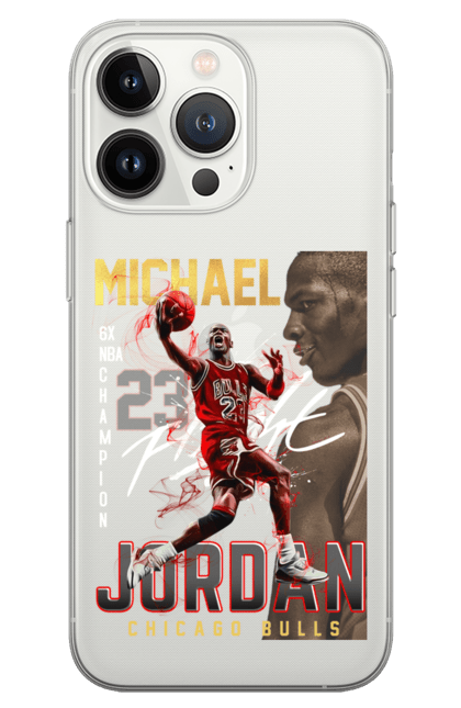 Чохол для телефону з принтом "Майкл Джордан". Баскетбол, джордан, майкл джордан, нба, нба майкл джордан. CustomPrint.market