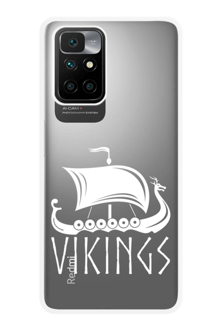 Чохол для телефону з принтом "Дракар корабель вікінгів". Вікінги, дракар, корабель вікінгів, скандинавія. CustomPrint.market