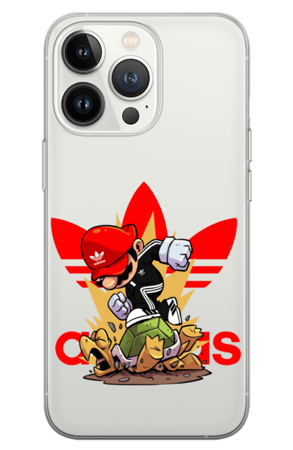 Phone case with prints Adidas Mario. Adidas, character, game, mario, mario bros, nintendo, super mario bros. 2070702