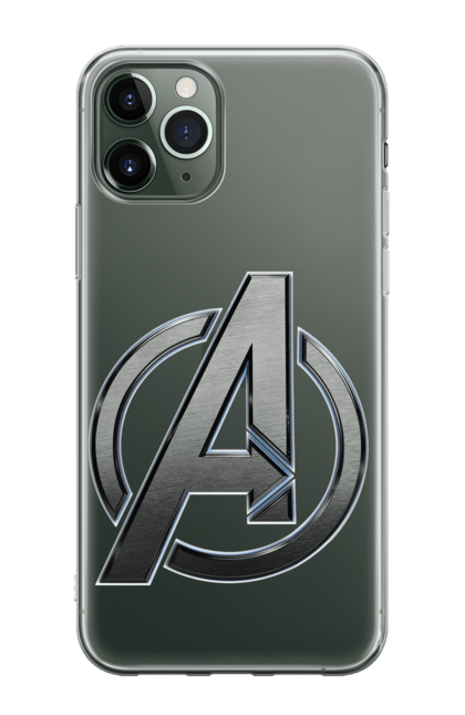 Чохол для телефону з принтом "Лого Месники". Avengers, герої, комікси, месники, месники. CustomPrint.market