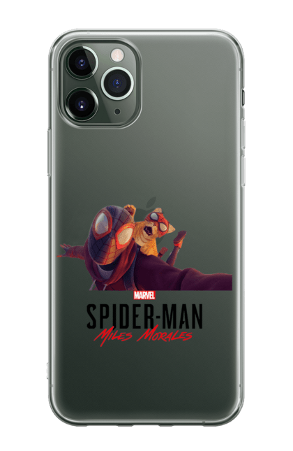 Чохол для телефону з принтом "Людина Павук Майлз Моралес". Кіт людини павука, людина, людина павук, майлз моралес, павук. CustomPrint.market