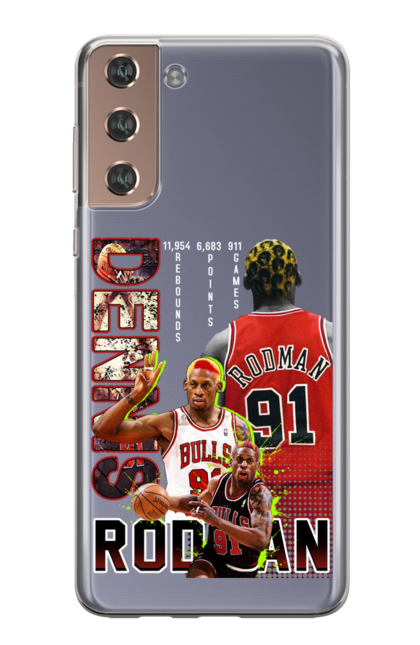Чохол для телефону з принтом "Родман НБА". Баскетбол, нба, родман, родман нба. CustomPrint.market