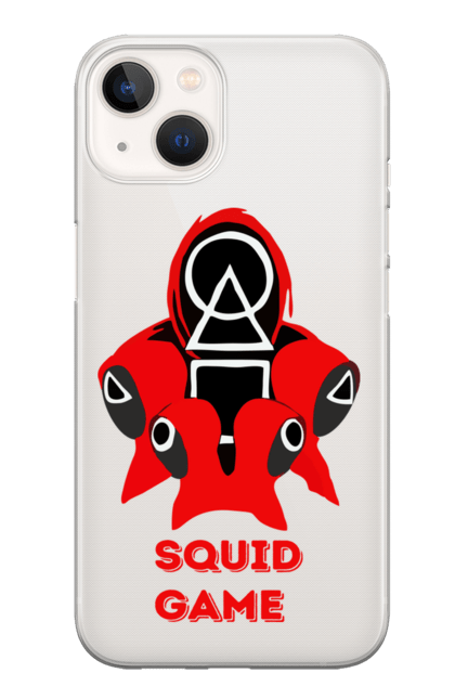 Чохол для телефону з принтом "Squid game1". Гра в кальмара, кальмар, серіал, фільм. CustomPrint.market