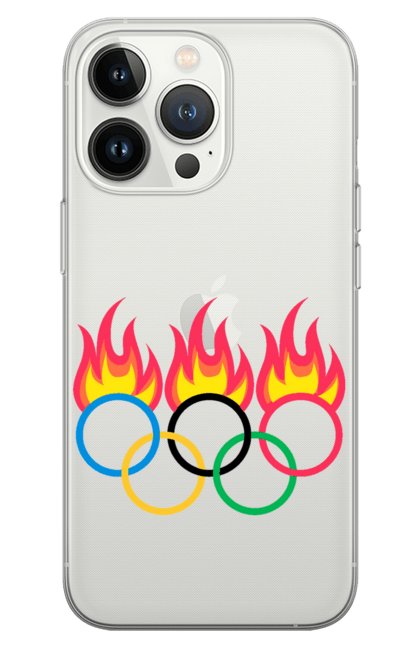Чохол для телефону з принтом "Олімпійські Ігри Вогонь". Вогонь, олімпійські ігри. CustomPrint.market