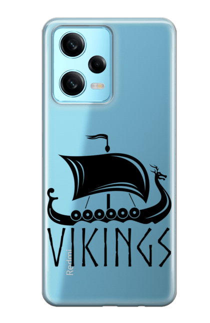 Чохол для телефону з принтом "Дракар корабель вікінгів". Вікінги, дракар, корабель вікінгів, скандинавія. CustomPrint.market