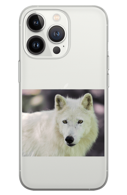 Чохол для телефону з принтом "Волк". White, wolf, білий, волк, ліс. CustomPrint.market