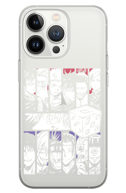 Phone case with prints Jujutsu Kaisen Gojo. Anime, dark fantasy, gojo, jujutsu kaisen, magic battle, manga, mystic. 2070702