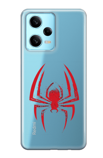 Чохол для телефону з принтом "Людина павук". Marvel, всесвіт марвел, кінокомікси, комікси, павук, павутиння, пітер паркер, радіоактивний павук, супергерої, суперсила. CustomPrint.market