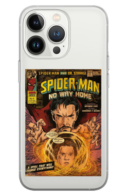 Чохол для телефону з принтом "Людина павук". Avengers, comics, film, marvel, movie, spiderman, superhero. CustomPrint.market