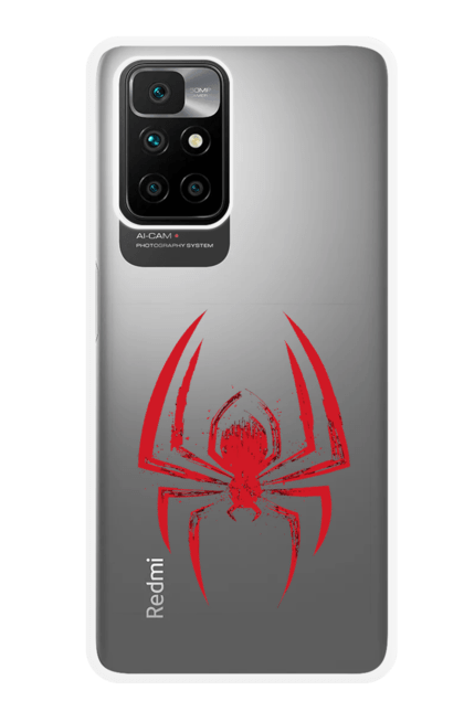 Чохол для телефону з принтом "Людина павук". Marvel, всесвіт марвел, кінокомікси, комікси, павук, павутиння, пітер паркер, радіоактивний павук, супергерої, суперсила. CustomPrint.market