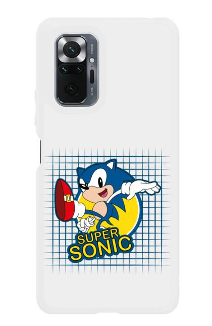 Чохол для телефону з принтом "Сонік". Sega, sonic, sonic the hedgehog, відеогра, комікс, мульстеріал, сонік, талисман. CustomPrint.market