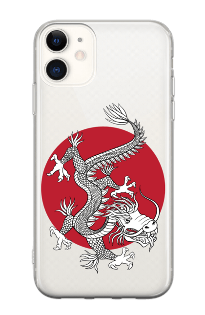 Чохол для телефону з принтом "Японський Дракон". Азія, аніме, арт японія, гарний дракон, дракон, манга, міфологія, японія, японський дракон. CustomPrint.market