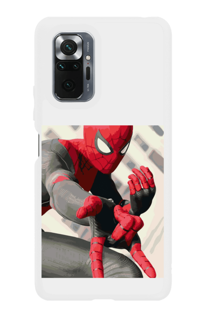 Чохол для телефону з принтом "Людина павук". Marvel, герої, герої марвел, кіногерої, людина павук, людина павук проти, нова людина павук, супер люди. CustomPrint.market