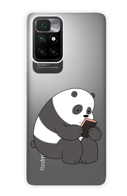 Чохол для телефону з принтом "Панда". Panda, медведь, мишка, панда. CustomPrint.market