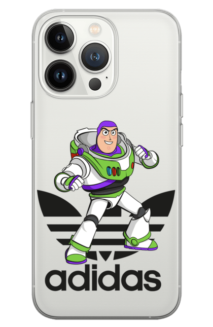 Phone case with prints Adidas Buzz Lightyear. Adidas, buzz lightyear, cartoon, toy, toy story. 2070702