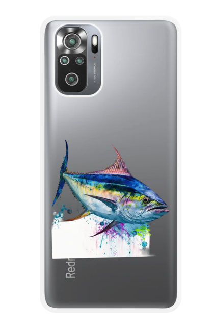 Чохол для телефону з принтом "Тунец риба кольорова". Арт, кольорова, риба, тварини, тунец. CustomPrint.market