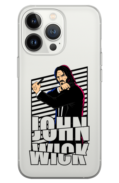 Phone case with prints John Wick. Action movie, john wick, keanu reeves, killer, movie. 2070702