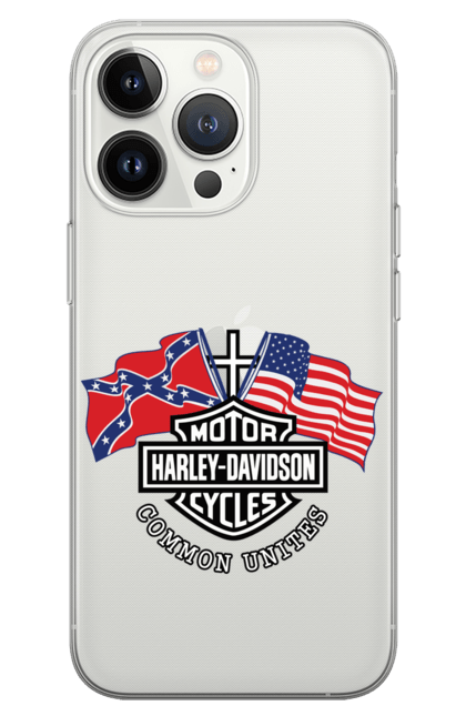 Чохол для телефону з принтом "Харлей Девідсон. Спільне єднає". Америка, байк, бренд, знак, історія, класика, культ, легенда, лого, мотоцикл, сша, традиція, харлей девідсон. CustomPrint.market