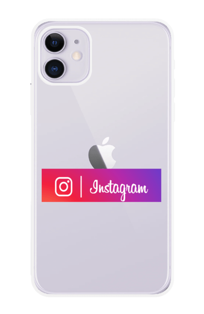 Чохол для телефону з принтом "Інстаграм". Instagram, instagram logo, instagram логотип, инстаграм, инстаграм логотип, инстаграмм, інстаграм, соц сети. CustomPrint.market