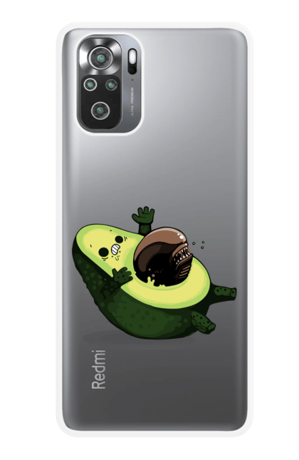 Чохол для телефону з принтом "Чужий Авокадо". Авокадо, авокадо мем, гумор, прикол авокадо, смішний авокадо, чужий, чужий авокадо. CustomPrint.market