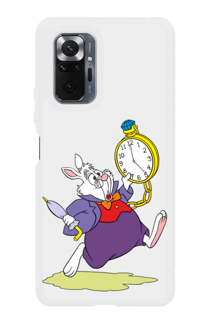 Чохол для телефону з принтом "Кролик Біжить З Годинами". Біжить, кролик, мультик, час. CustomPrint.market