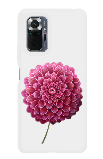 Чохол для телефону з принтом "Рожева, велика квітка". Букет, весна, квіти, квітка, рожева квітка. CustomPrint.market