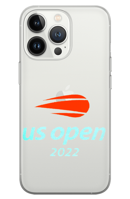 Чохол для телефону з принтом "Тенісний турнір US Open 2022". Великий теніс, відкритий чемпіонат, гравці, м`яч, нью йорк, призовий фонд, ракетка, турнір на ґрунті, хард, чемпіонат америки. CustomPrint.market