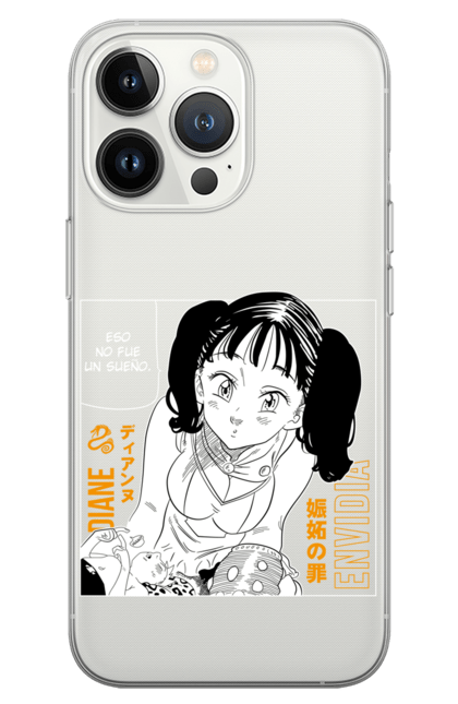 Phone case with prints Seven Deadly Sins Diane. Adventures, anime, comedy, diana, diane, fantasy, manga, seven deadly sins. 2070702