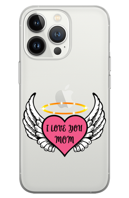 Чохол для телефону з принтом "Я люблю маму". Весна, день, день матері, дочка, любов, мамуля, матері, мати, подарунок, рідна, свято, син, улюблена. CustomPrint.market