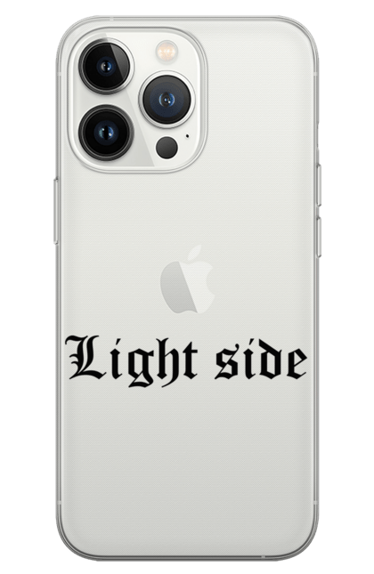 Чохол для телефону з принтом "Lightside Logo". Добро, надпись, свет, сторона, текст. CustomPrint.market