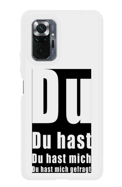 Чохол для телефону з принтом "Рамштайн Du Hast". Du hast, група, індастріал метал, концерт, ліндеманн, музика, німеччина, панк, пісня, рамштайн, рок, слова, текст, тілль. CustomPrint.market