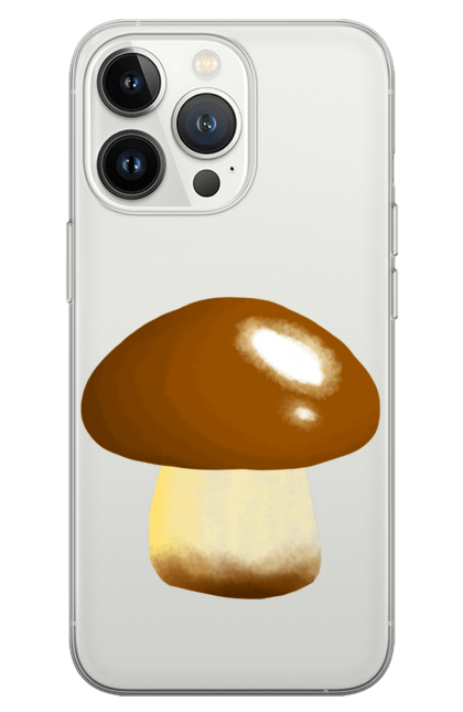 Чохол для телефону з принтом "Гриб". Білий гриб, гриб, грибочок, ліс, природа. CustomPrint.market