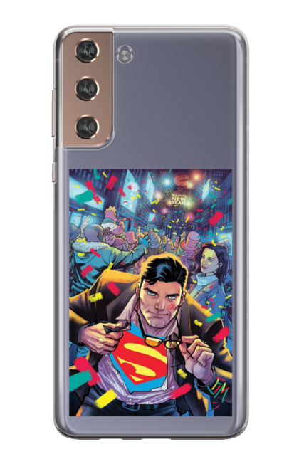 Чохол для телефону з принтом "Супермен". Action, comics, detective comics, superheroes, superman. CustomPrint.market
