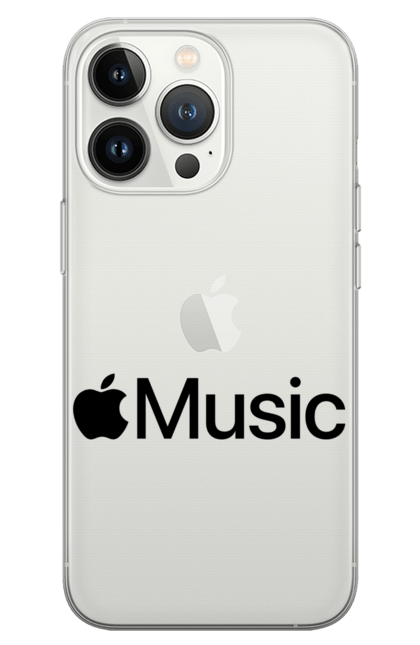 Чохол для телефону з принтом "APPLE MUSIC". Apple, apple music, music, айфон, яблуко. CustomPrint.market