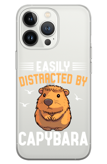 Phone case with prints Capybara. Animal, capybara, rodent. 2070702