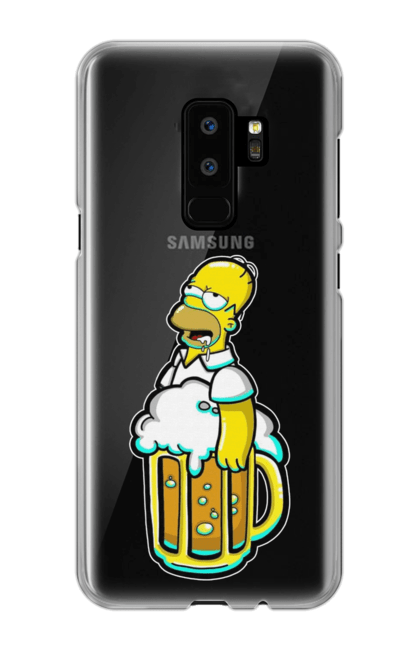 Чохол для телефону з принтом "Гомер з пивом". Гомер, мульт, пиво, прикол, симпсон. CustomPrint.market