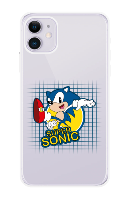 Чохол для телефону з принтом "Сонік". Sega, sonic, sonic the hedgehog, відеогра, комікс, мульстеріал, сонік, талисман. CustomPrint.market