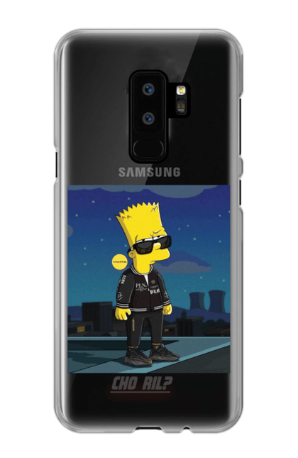 Чохол для телефону з принтом "Барт Сімпсон". Simpsons, барт, бартзсімпсонів, сімпсони, чорил. CustomPrint.market
