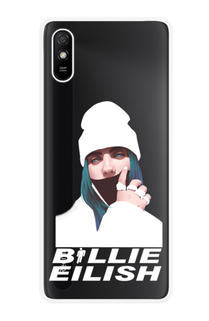 Чохол для телефону з принтом "Біллі Айліш". Біллі айліш, логотип біллі айліш, принт біллі айліш, співачка біллі айліш. CustomPrint.market