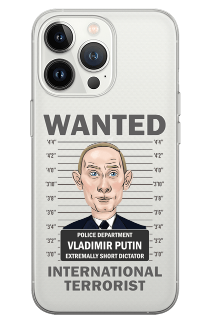Чохол для телефону з принтом "Розшук Гаага". Путин, розшук гаага, розшук путин, хуйло. CustomPrint.market