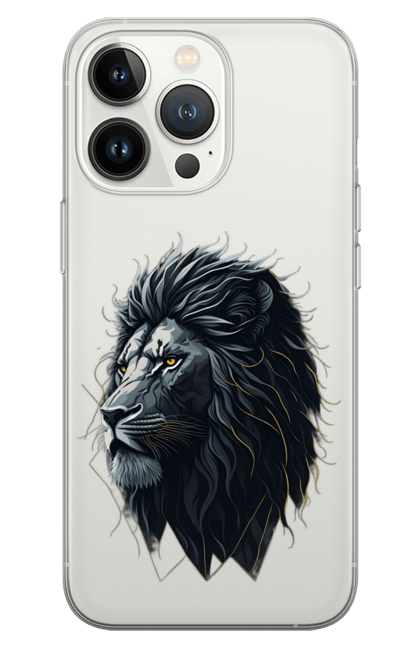 Чохол для телефону з принтом "Зображення величного лева". Величний лев, лев, цар звірів. CustomPrint.market
