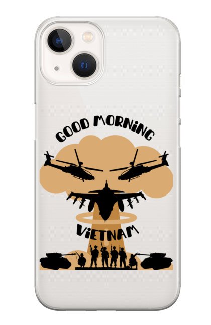 Чохол для телефону з принтом "Good morning vietnam". Азія, в єтнам, війна, гумор, зброя, кіно, круті принти, кумедні принти, смішні принти, фільми. CustomPrint.market
