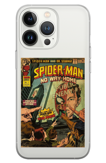 Чохол для телефону з принтом "Людина павук". Avengers, comics, film, marvel, movie, spiderman, superhero. CustomPrint.market