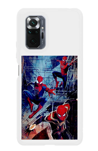 Чохол для телефону з принтом "Людина павук". Avengers, comics, film, marvel, spiderman, superhero. CustomPrint.market