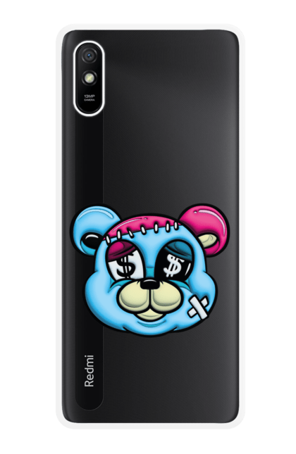 Чохол для телефону з принтом "3D Мішка". 3d print, smile, ведмідь, мульсеріал, персонажі, посмішка. CustomPrint.market