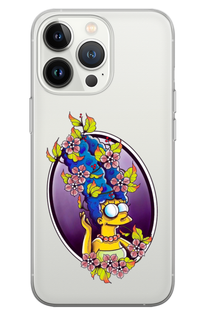 Чохол для телефону з принтом "Marge". Marge, simpson, simpsons, мардж, мільтфільм, сімпсон, сімпсони. CustomPrint.market