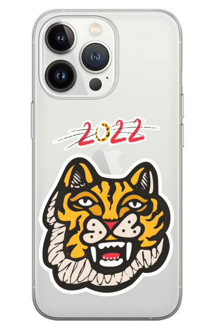 Чохол для телефону з принтом "Тигр". 2022, кот, новый год, тигр, юмор. CustomPrint.market