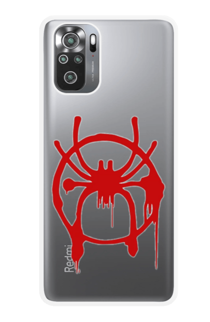 Чохол для телефону з принтом "Людина Павук Майлз Моралес". Людина павук, майлз моралес, паук, человек, человек паук. CustomPrint.market